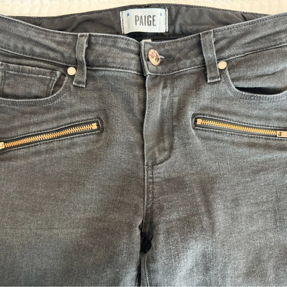 Paige Indio Zip Jeans Size 30, Steel Grey - Picture 1 of 5